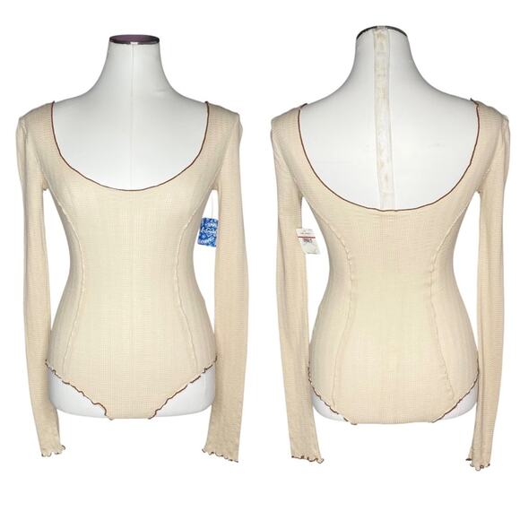 Free People Intimately Nikita Long Sleeve Bodysuit size XS NWT - Picture 10 of 10